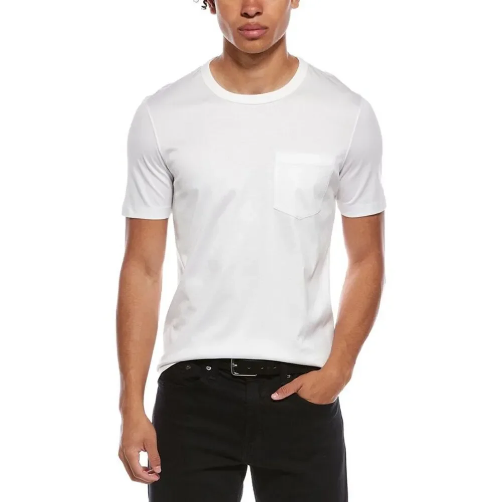 Brunello Cucinelli Mens  T-Shirt, White